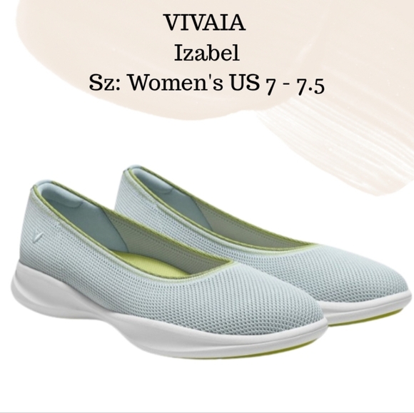VIVAIA Shoes - VIVAIA Green and Blue Sneakers with Knit Upper